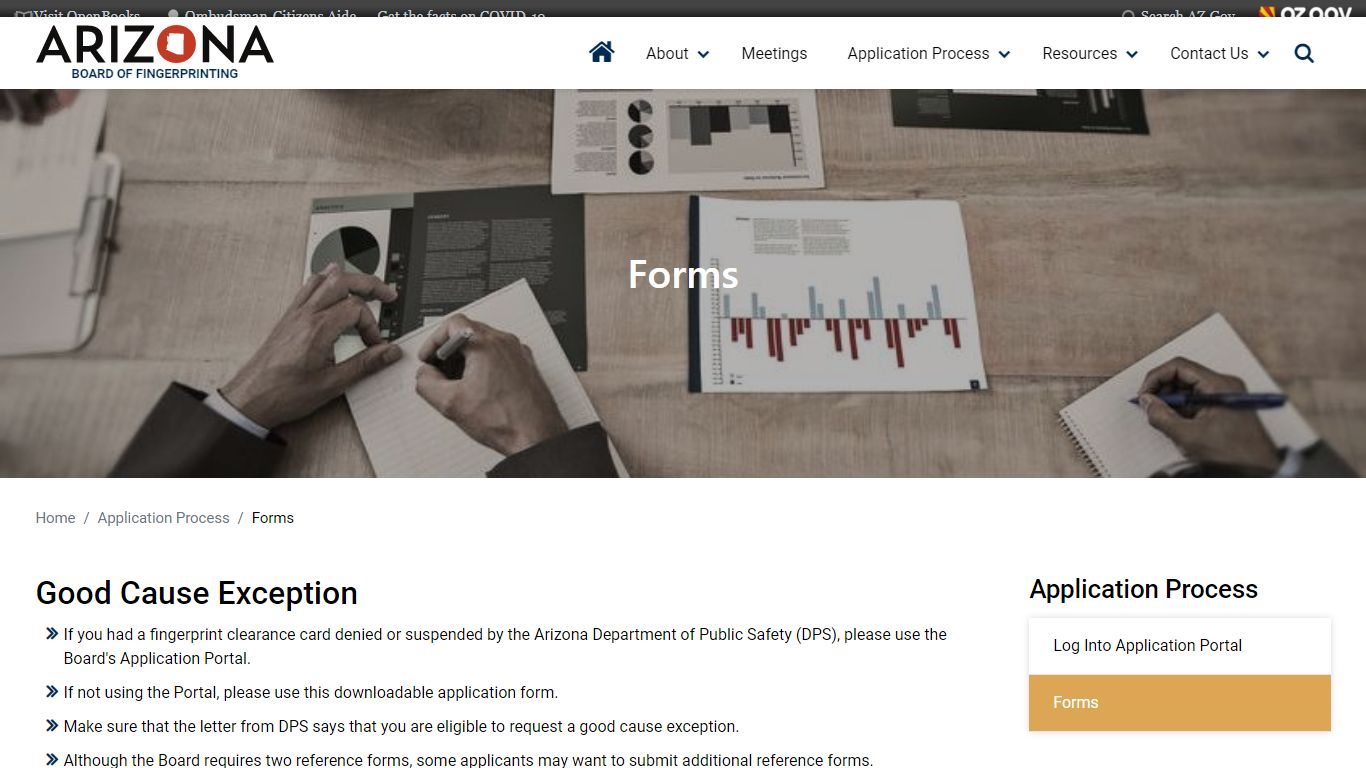 Forms | Board of Fingerprinting - Arizona